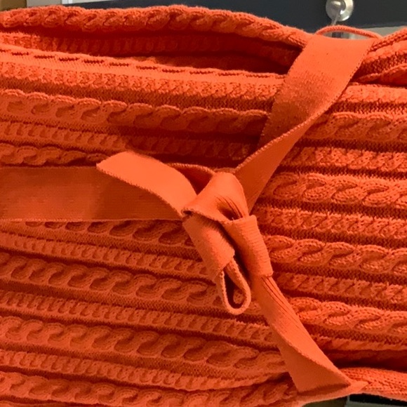 4T Janie and Jack Pink Label Sweater Dress Cable Knit Front Tie at Waist - Picture 4 of 4